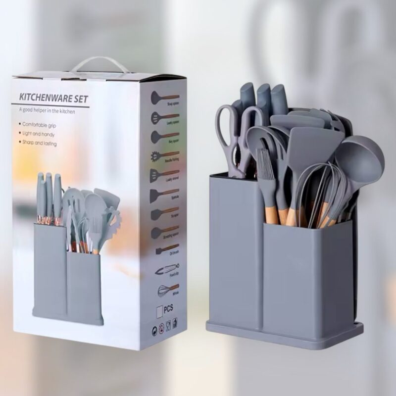 Kit Completo Jogo Utensílios De Cozinha Luxo 19 Peças - Image 3